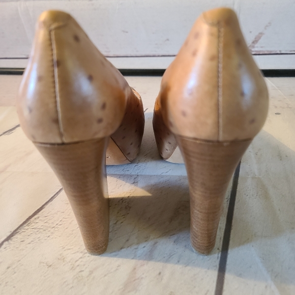 POUR LA VICTOIRE PLATFORM PEEPTOE CHUNKY HEELS - Picture 5 of 9